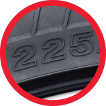 Finden Sie Ihre Reifenbreite